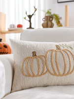housse coussin halloween fantôme citrouille araignée orange décoration maison canapé chaise voiture polyester jacquard