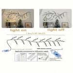 guirlande lumineuse branchée led blanc décorative romantique sans fixation 5v usb
