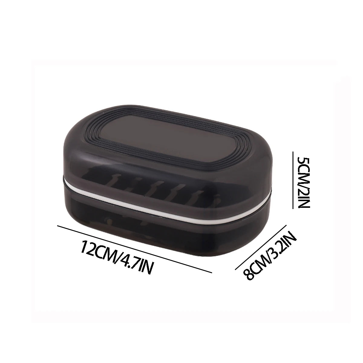 porte savon moderne minimaliste noir blanc marron translucide lignes horizontales texture mat drainage anti