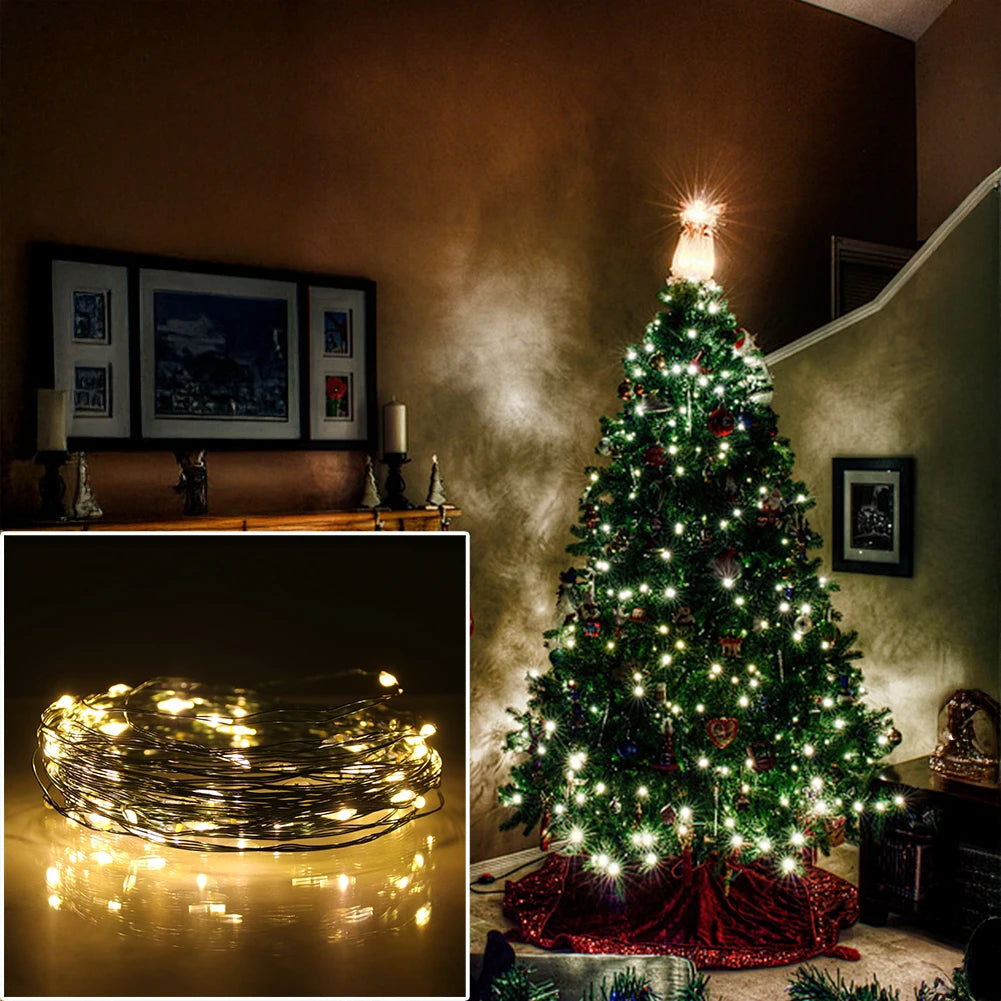 guirlande led rgb moderne blanc chaud multicolore 10m 20m adressable decoration chambre fete mariage