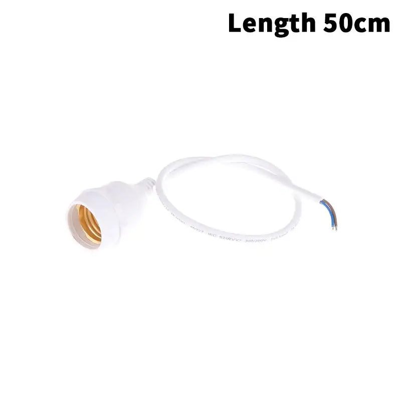 socquette e27 adhésive moderne câble électrique blanc noir 20cm 30cm 50cm 1m 2m