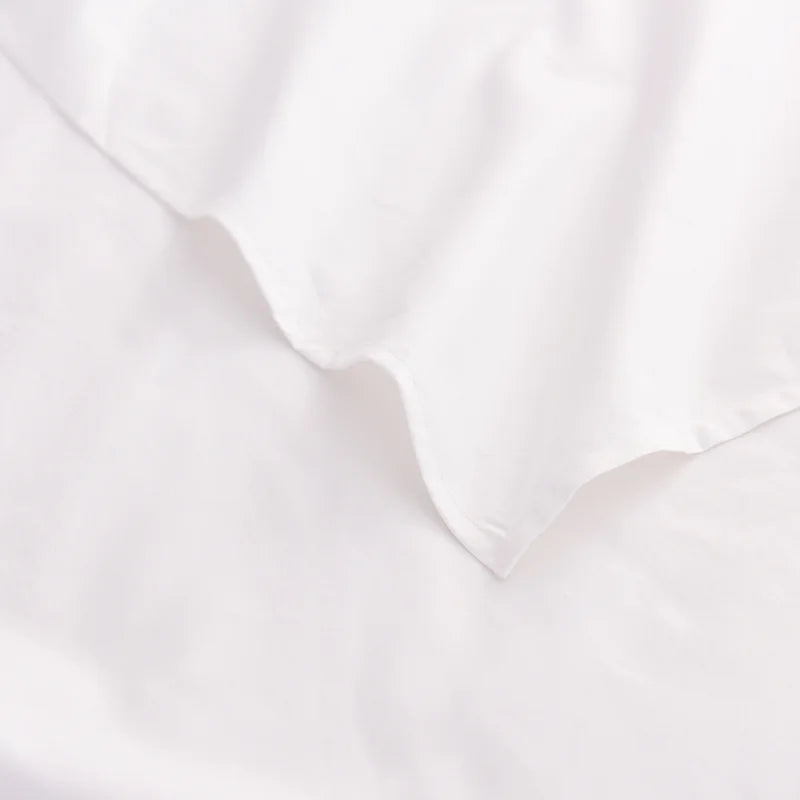 drap plat blanc minimaliste moderne 120x230 150x230 180x230 220x230 250x230 deux taies d'oreiller