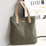 sac main toile femme solide décontracté sacs provisions off white minimaliste intérieur glissière