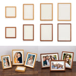 cadres photo bois moderne 10x10 16.6x11.6 19.2x14.2 21.7x16.7 marron minimaliste