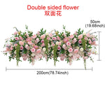 décoration murale artificielle bouquet fleurs roses pivoines feuilles vertes mariage anniversaireextérieur moderne 100cm 40cm