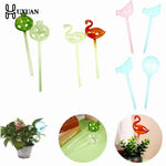 décorations plantes formes animales oiseau flamant sphères transparentes moderne vert orange rose bleuclair