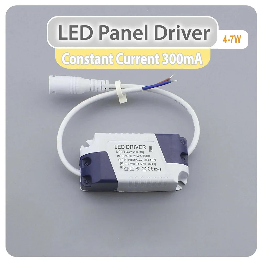 accessoires éclairage led driver 3w 47w 812w 1318w 1824w blanc gris moderne