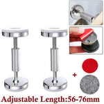 fixateur meuble moderne tasseau argenté blanc vissage adhésif antidérapant inclusion tapis feutre diamètre ajustable