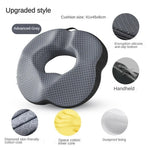 coussin siège anti décubitus mousse mémoire forme polyester amovible lavable moderne ølets couleur gris