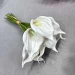 bouquet fleurs artificielles calla blanc rose rouge jaune orange modernes intérieur decoration