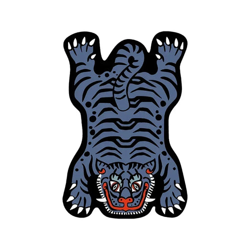 tapis sol enfant tigre orange motif dessin animé chambre salon moderne anti dérapant polyester