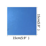 miroir autocollant moderne bleu blanc 15cm 15cm sticker décoration intérieure decoration stickers