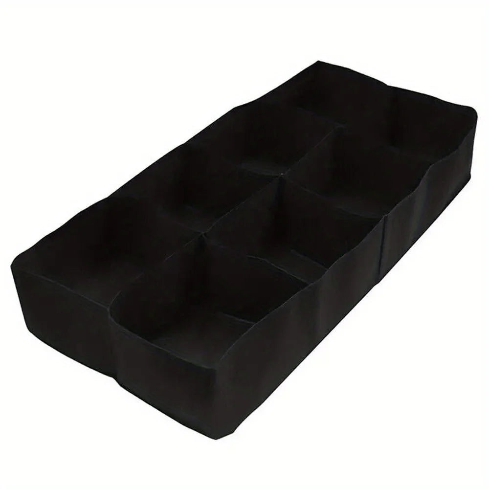 sac culture noir tissu feutré grilles compartiments lettuces radis choux roses jardinage pratique
