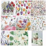 serviettes papier multicolore fleurs romantique mariage anniversaire décoration 20 pièces 13 pouces 33 cm