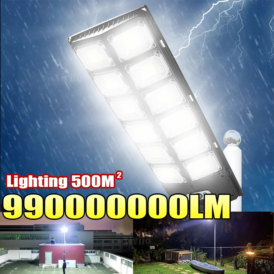 lampe solaire led moderne noire carrés lumineux ip65 protection abs matériaux sensorielle mouvement