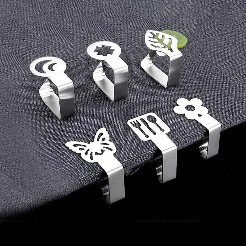 clips nappe argentés papillon moderne fourchette cuillère feuille fleur événement mariage festiveextérieurhôtel