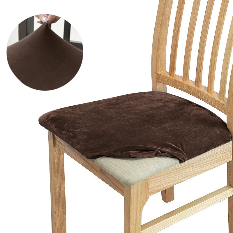coussin chaise velours moderne beige gris élégants protection salon cuisine