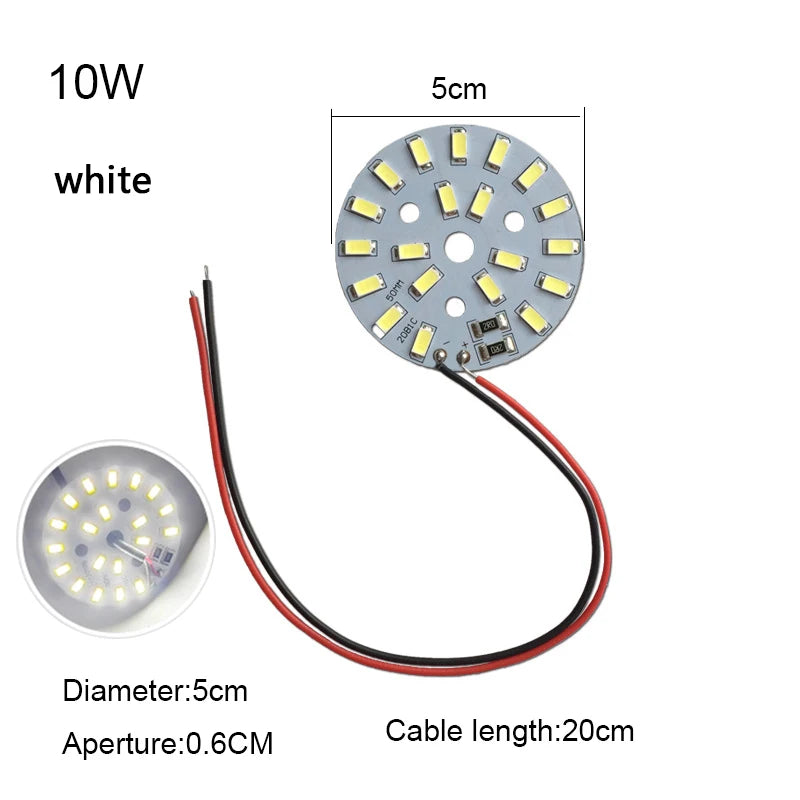 plaque led argentée jaune 5v 10w 30w adhésif moderne diodes 5730