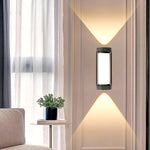lampe murale moderne led noir blanc éclairage haut bas cuisine chambre salon étude entree