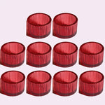 bougeoirs rose rayées modernes support bougie décoration table mariage tealights pack 10