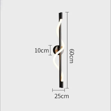 lampe suspension spirale moderne noir blanc doré élégante intérieur salon chambrehôtel