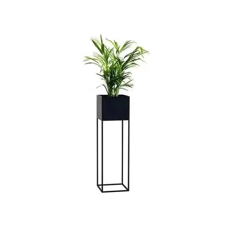 Étagère murale métal support plantes couleur blanc minimaliste