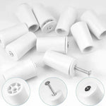 support rideau blanc moderne lisse pièces accessoire rideau fixations plastique