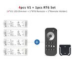 dimmer led kit zones télécommande sans fil remote controleur bande led push switch alimentation