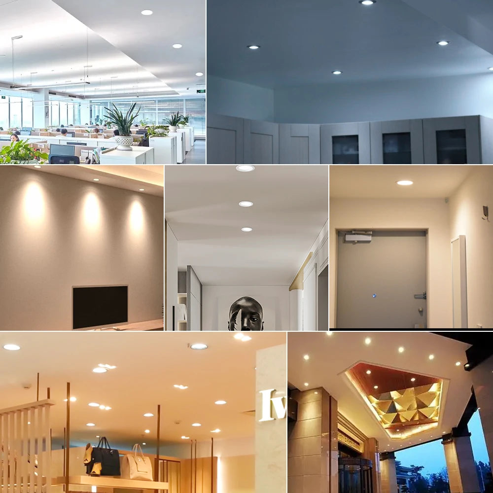 spot led encastrable rond blanc moderne éclairage intérieur intérieur lumière led haute puissance