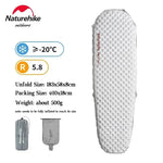 matelas camping blanc marron texturé double valve isolation thermique 20°C tpu nylon moderne