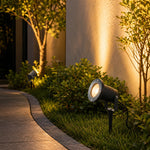 spot jardin extérieur moderne épingle sol verre trempé ip65 led 3000k 4000k 6000k 7w