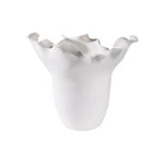 vase moderne artisanal céramique couleur beige rose gris noir texture ondulée ruchéeOpaque