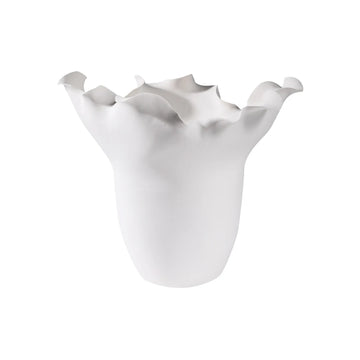 vase moderne artisanal céramique couleur beige rose gris noir texture ondulée ruchéeOpaque