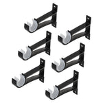 supports tringle rideaux plastique lisse moderne noir blanc fixations murales anneaux rideaux tringles