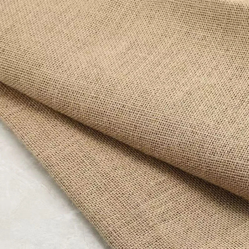toile jute naturelle 160cm rustique opaque séchage rapide tissage texture projet bricolage maison decoration