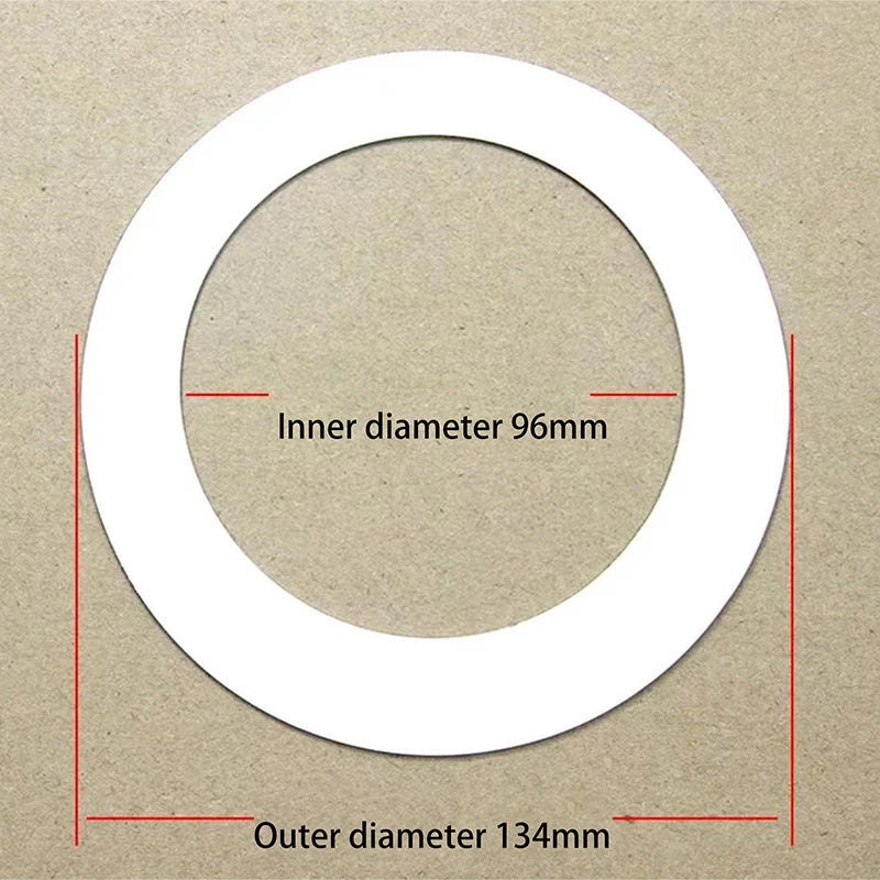 anneaux fixation blancs simples projecteur led entretoises rondes opaques 56 115mm