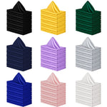 serviettes table unies noir jaune gris blanc modernes élégantes 12 pièces clips dorés cocktail