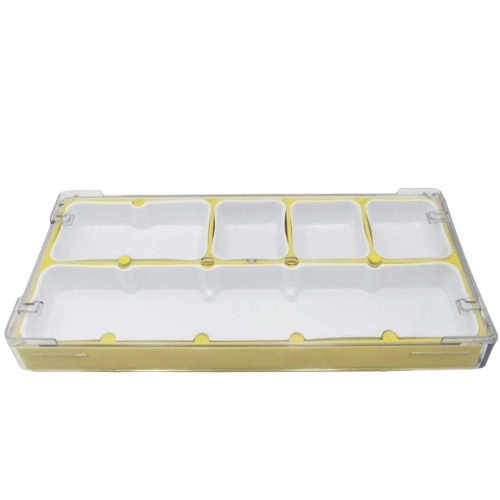 boîte rangement transparente pièces montre compartiments séparateurs pratique moderne espaces grandes petites dimensions clips