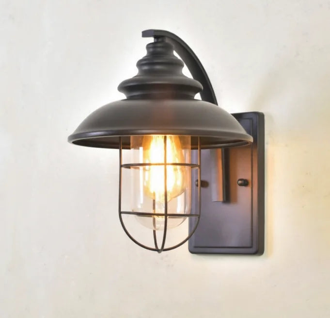 lampe murale industrielle noir mat led éclairage maison sensibilité mouvement ip44