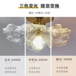 plafonnier moderne doré transparent fleur relief éclairage chambre salle manger artisanal led