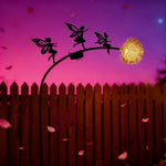 Sculpture jardin fourmi abeille fleur lumineuse solaire led noir artisanal moderneextérieur