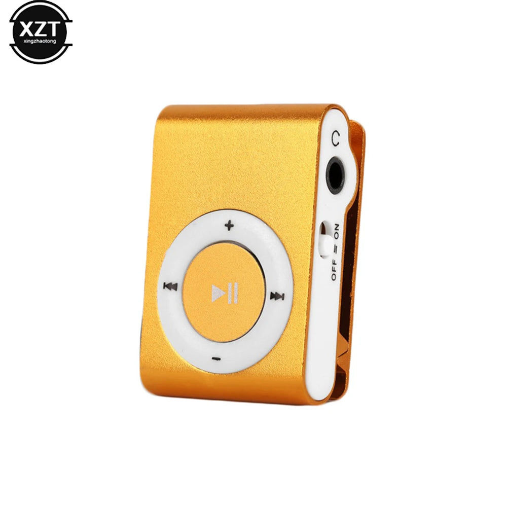 lecteur mp3 portable argent rose noir or bleu métal brillant compact moderne clips