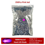 Diodes led bleu vert rouge jaune blanc rose violet orange 10mm ultra lumineuses modernes