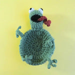 coasters crochetés lézard créatifs artisanaux beige bleu vert adhésifs mignons 3d diys