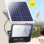 projecteur solaire led moderne ip67 télécommande fixations noir blancextérieur rechargeable autonomephotosensoriel