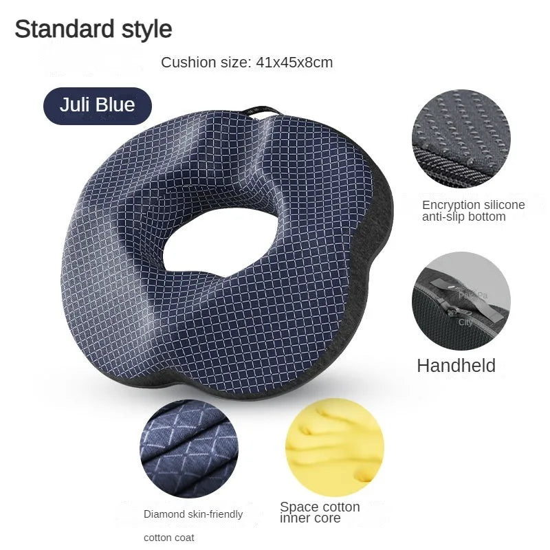 coussin siège anti décubitus mousse mémoire forme polyester amovible lavable moderne ølets couleur gris