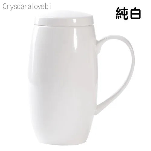 tasses thé céramique fleurs classiques poignées couvercle blanc rose vert