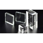 blocs transparents prisme rectangulaire paysage maison arbres moderne minimaliste feng shui