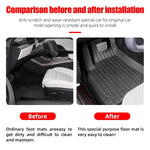 tapis sol noir rayures horizontales tpe imperméable voiture moderne facile nettoyer fibre synthétique