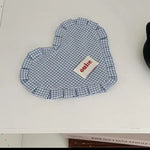 serviettes table coton vichy bleu clair rouge blanc rose vert opaques